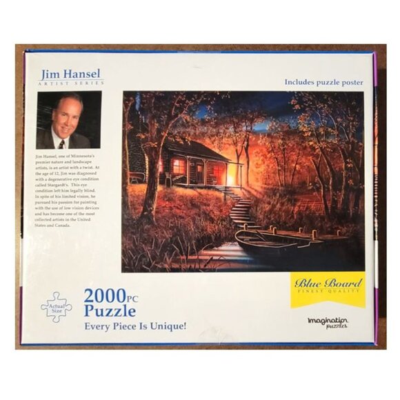 NEW Imagination Puzzles COTTAGE ON THE DOCK Jigsaw Puzzle 2000 pieces - Picture 3 of 5